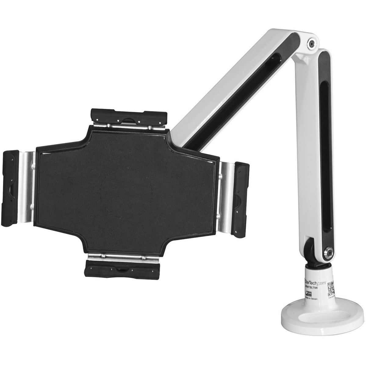 StarTech.com Desk-Mount Tablet Arm - Articulating - For 9" to 11" Tablets - iPad or Android Tablet Holder - Lockable - Steel - White - ARMTBLTIW