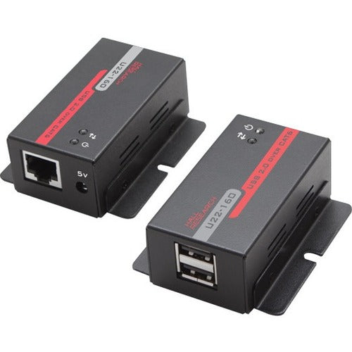 Hall Research USB 2.0 over UTP Extender with 2-Port Hub - U22-160