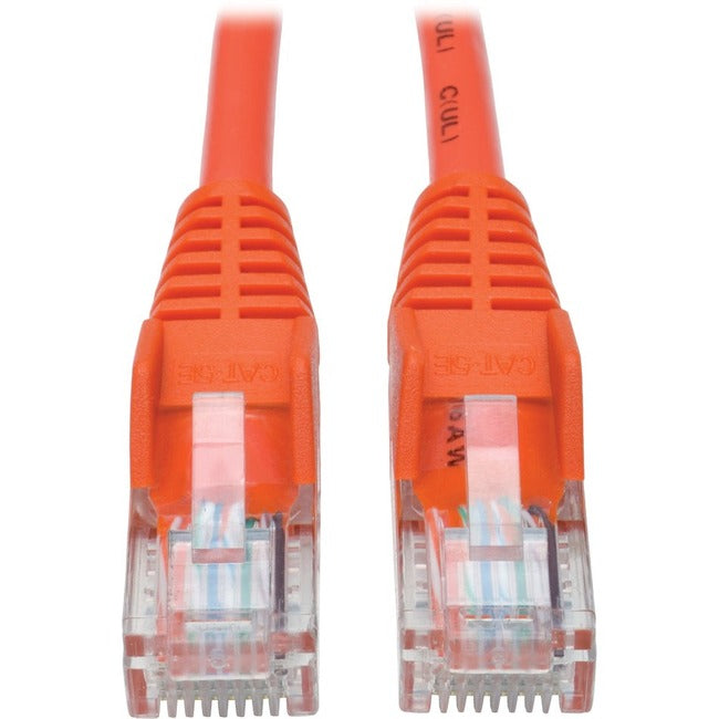 Eaton Tripp Lite Series Cat5e 350 MHz Snagless Molded (UTP) Ethernet Cable (RJ45 M/M), PoE - Orange, 6 ft. (1.83 m) - N001-006-OR
