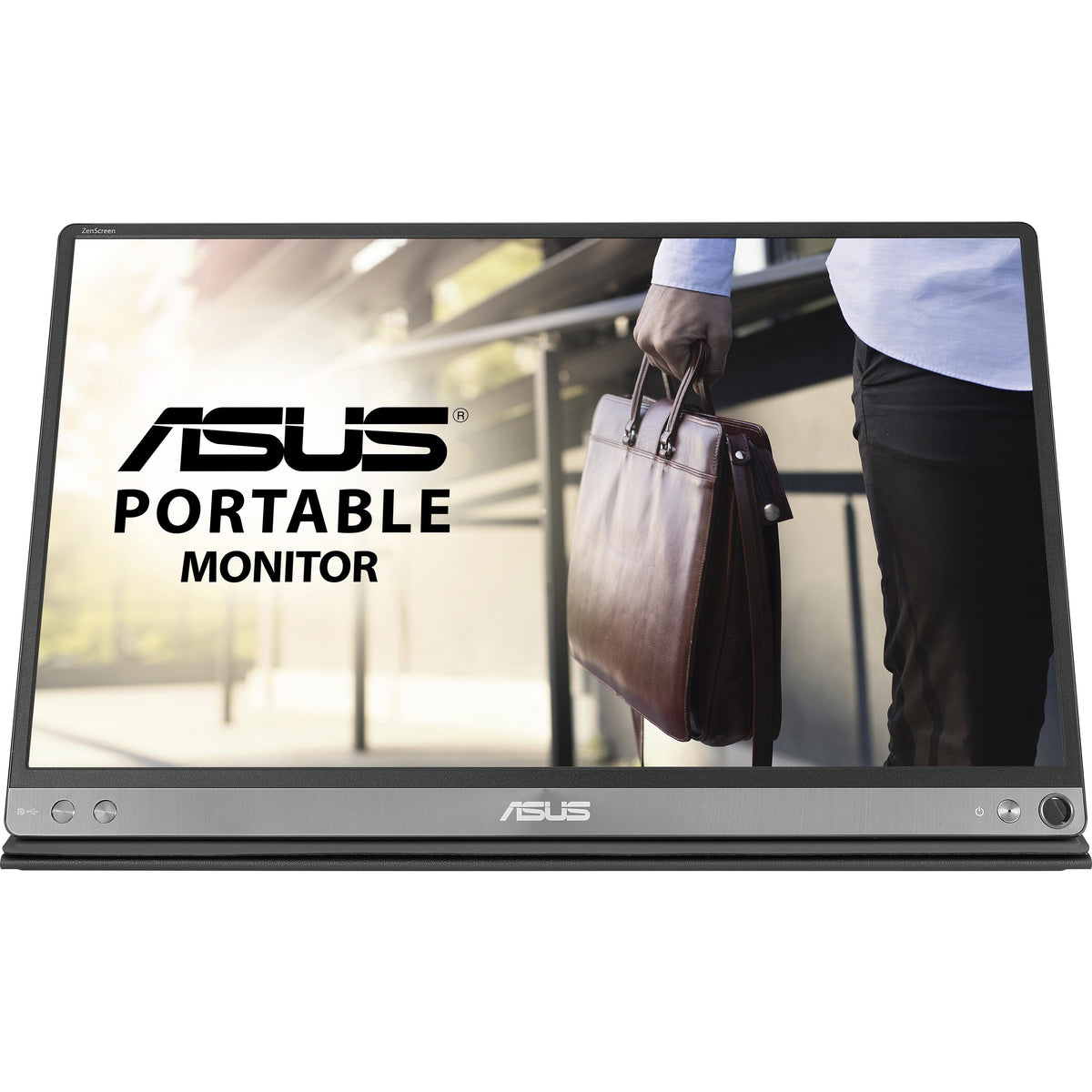 Asus ZenScreen MB16AC 16" Class Full HD LCD Monitor - 16:9 - Dark Gray, Black - MB16AC