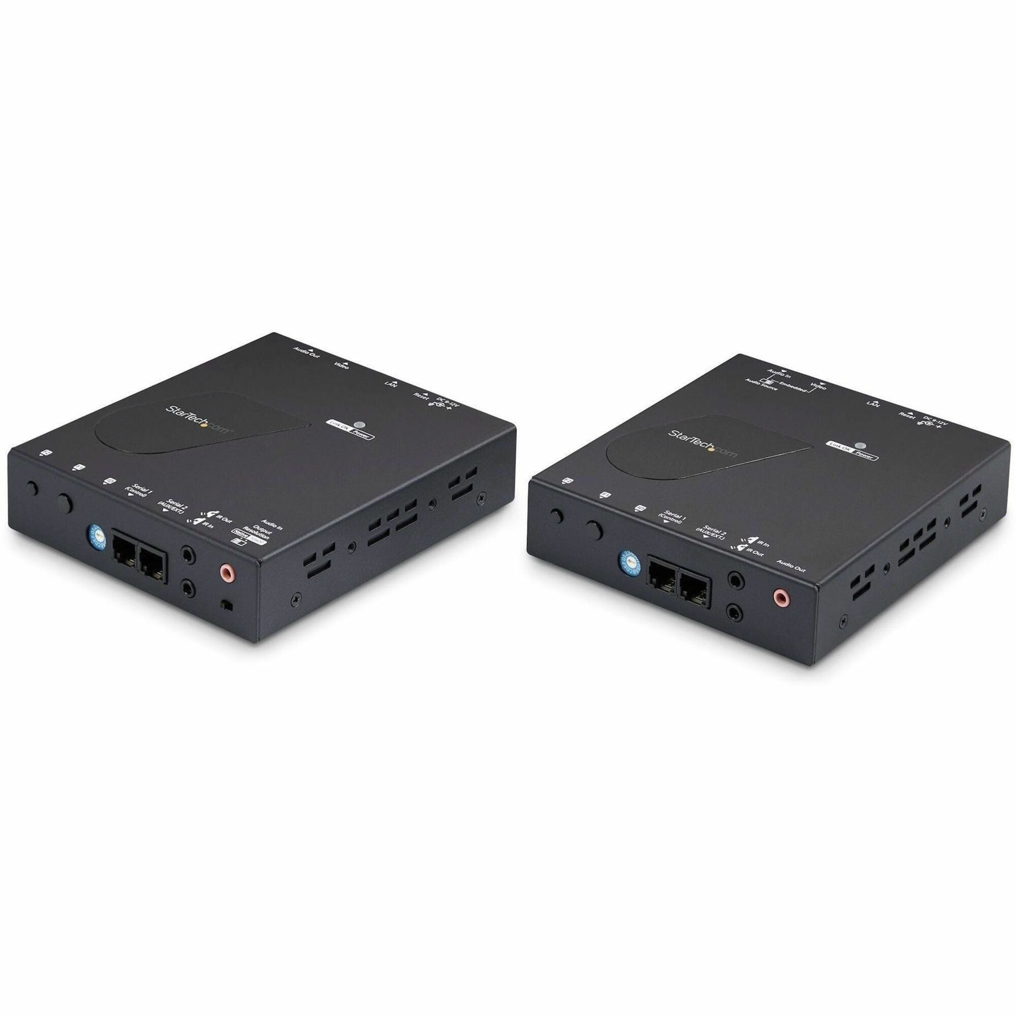 StarTech.com 4K HDMI over IP Extender Kit with Video Control App, Scalable AV over IP with support for AVoIP Video Wall, TAA Compliant - ST12MHDLAN4K