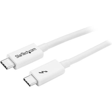 StarTech.com 3.3ft (1m) Thunderbolt 3 Cable, 20Gbps, 100W PD, 4K Video, Thunderbolt-Certified, Compatible w/ TB4/USB 3.2/DisplayPort - TBLT3MM1MW