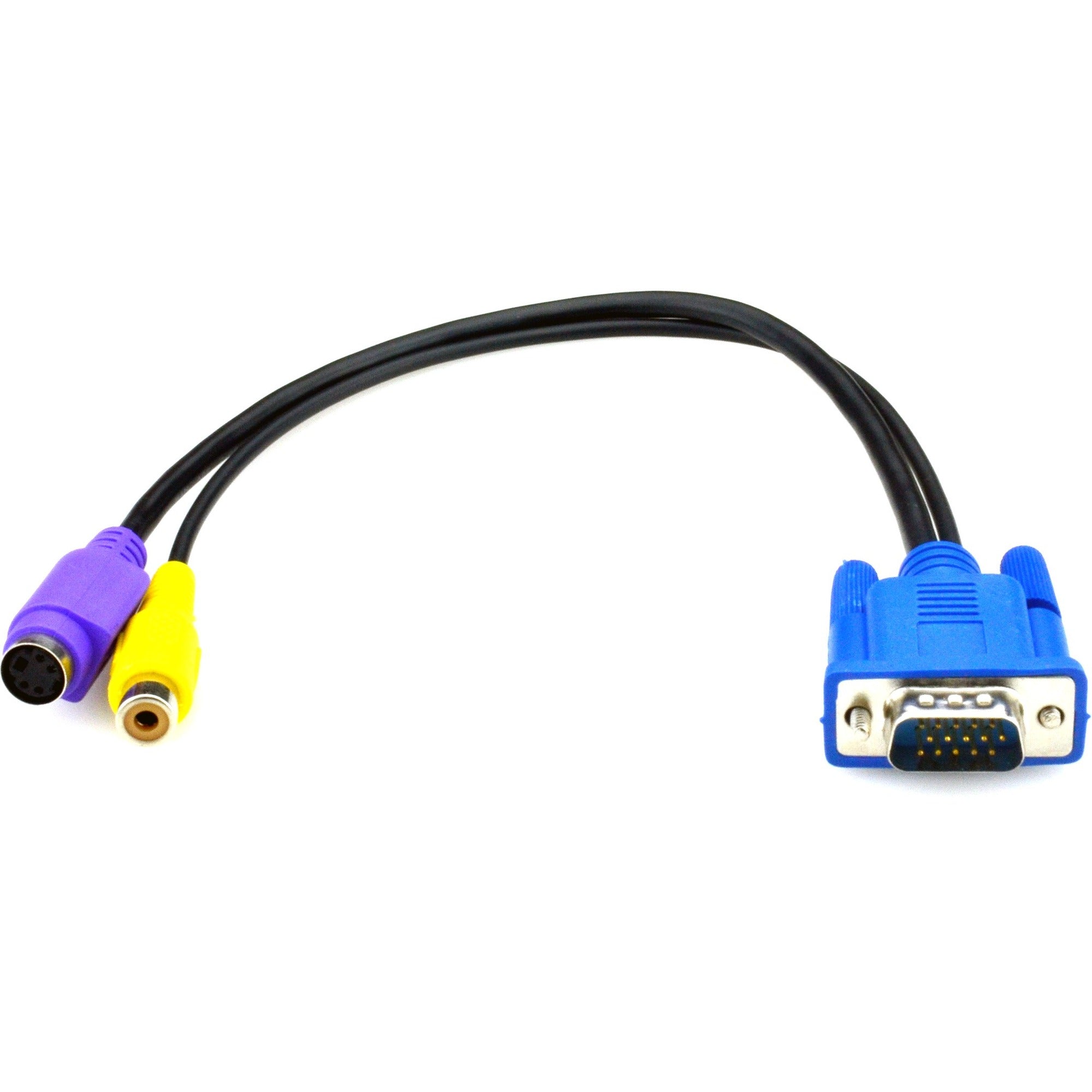Black Box VGA to Composite and S-Video Adapter Cable - 32 cm - AVS-CBL-VG-CV