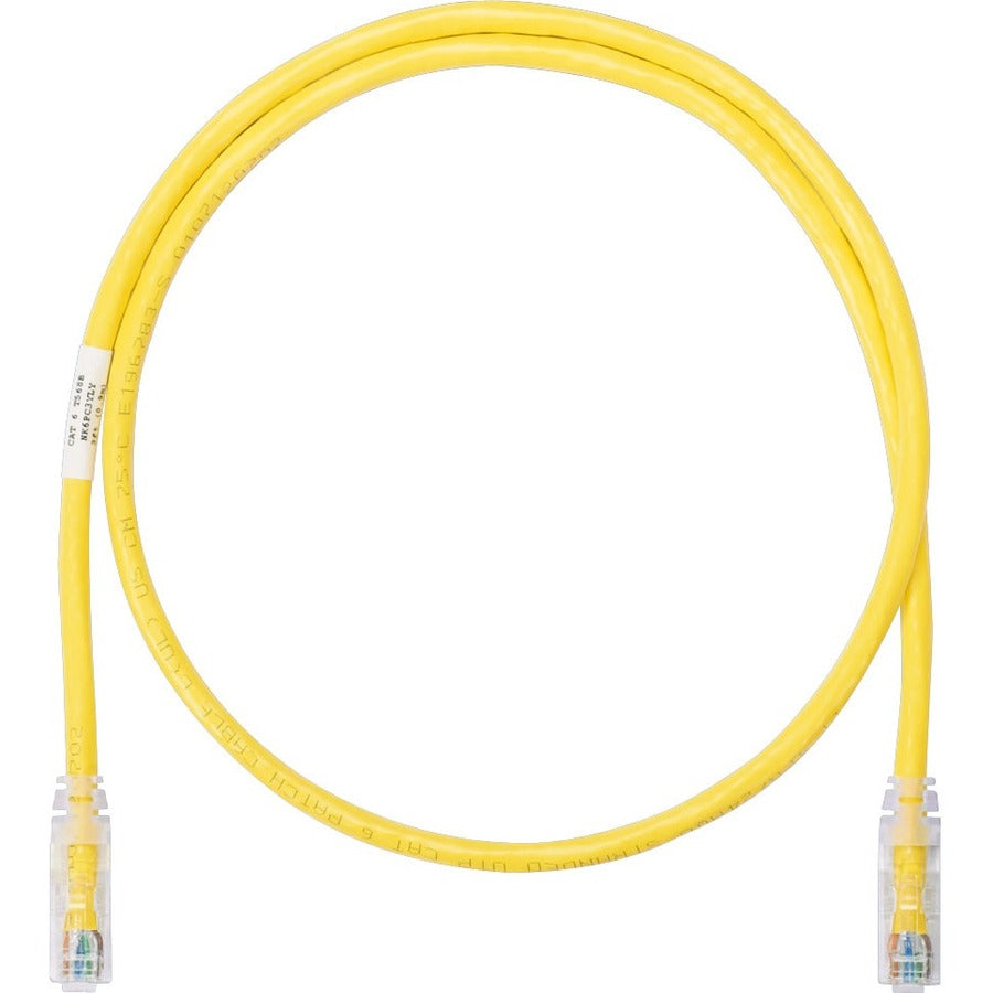 Panduit NetKey Cat.6 UTP Patch Network Cable - NK6PC1YLY