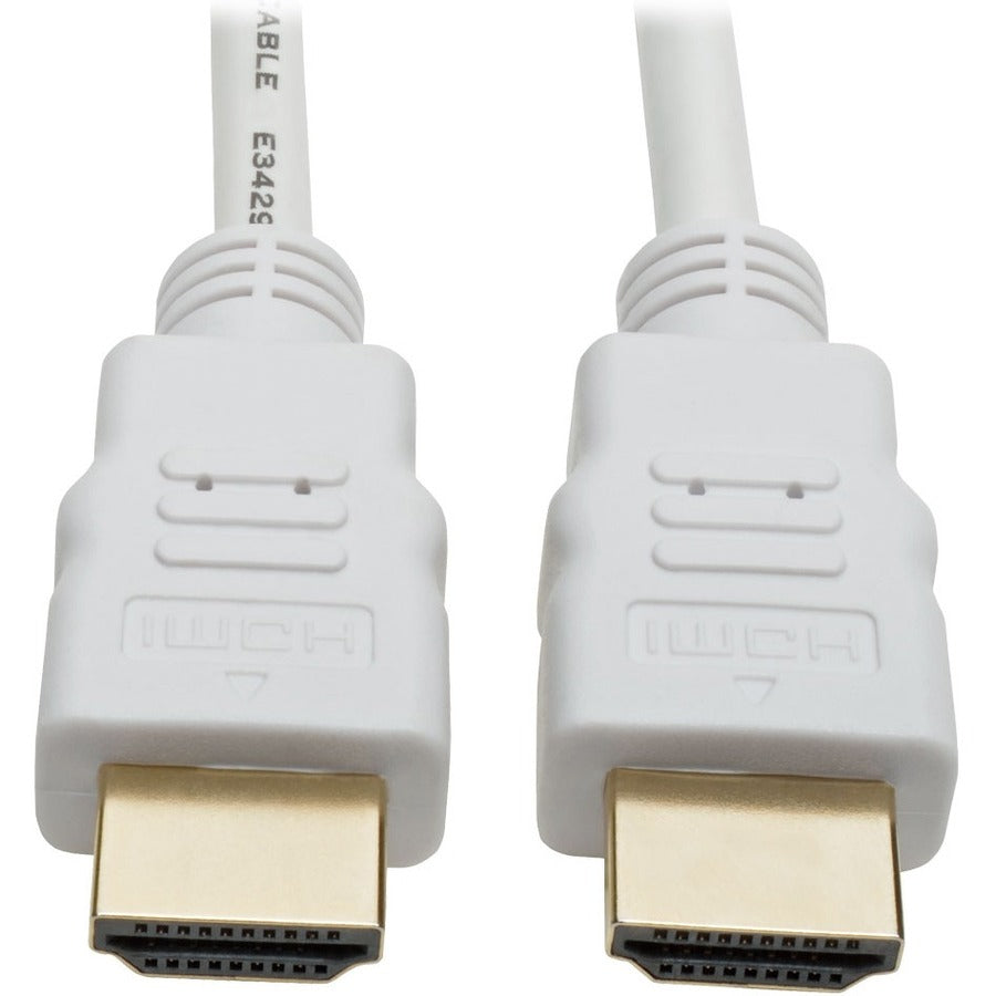 Eaton Tripp Lite Series High-Speed HDMI Cable, Gripping Connectors, 4K @30Hz (M/M), White, 16 ft. (4.88 m) - P568-016-WH