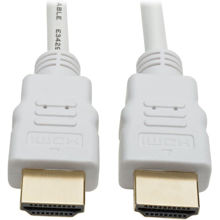 Eaton Tripp Lite Series High-Speed HDMI Cable, Gripping Connectors, 4K @30Hz (M/M), White, 16 ft. (4.88 m) - P568-016-WH