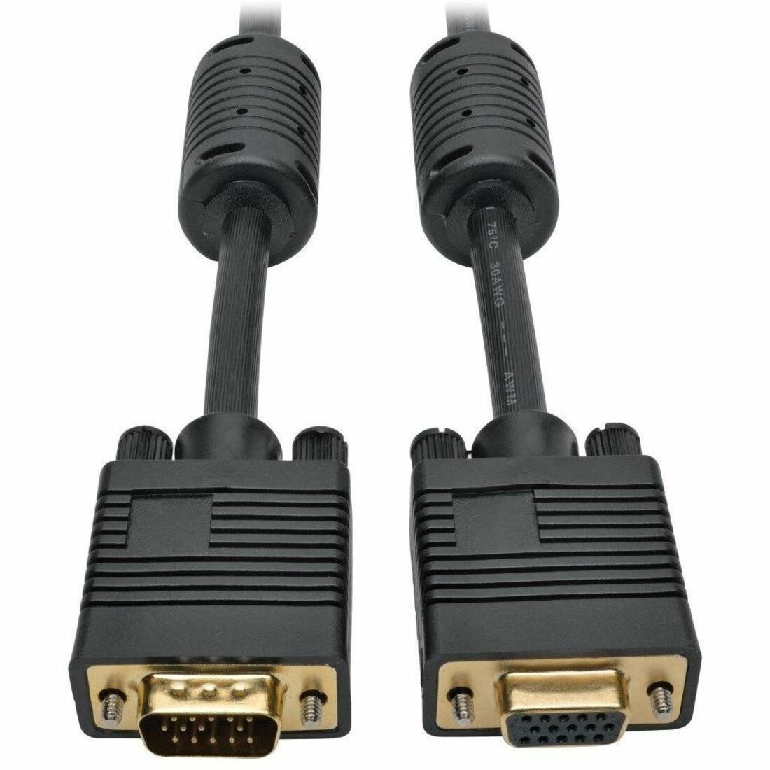 Eaton Tripp Lite Series VGA High-Resolution RGB Coaxial Cable (HD15 M/F)), 3 ft. (0.91 m) - P500-003