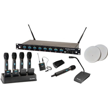 ClearOne WS840 4-Channel Wireless Microphone System Receiver - 910-6000-404-C-D