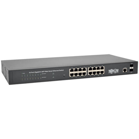 Tripp Lite by Eaton 16 10/100/1000Mbps Port Gigabit L2 Web-Smart Managed Switch, 2 Dedicated Gigabit SFP Slots, 36 Gbps, Web Interface - NGS16C2