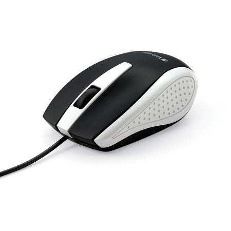 Verbatim Corded Notebook Optical Mouse - White - 99740