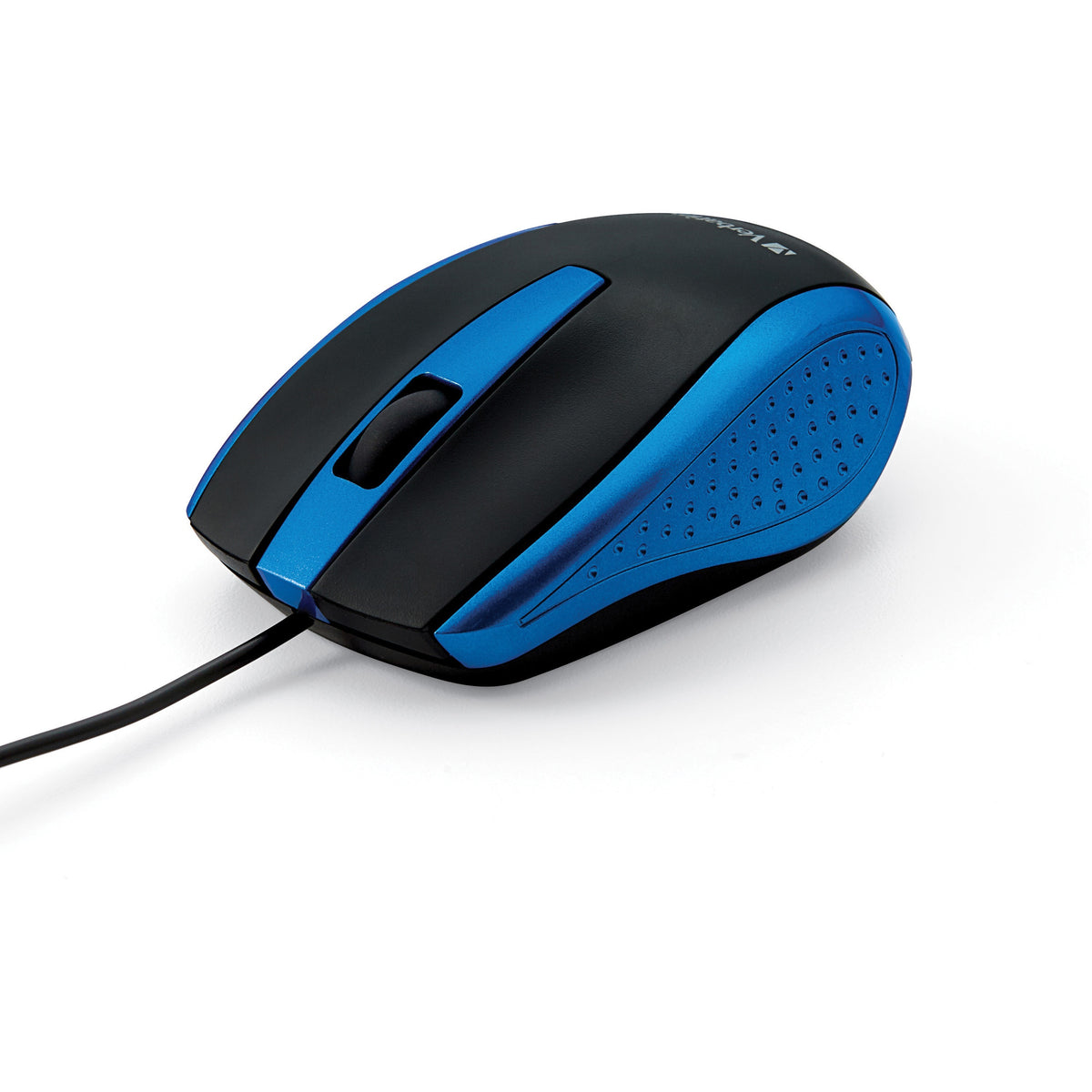 Verbatim Corded Notebook Optical Mouse - Blue - 99743