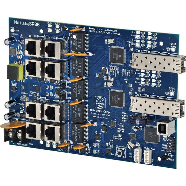 NetWay 8-Port PoE+ Switch Board - NETWAYSP8B