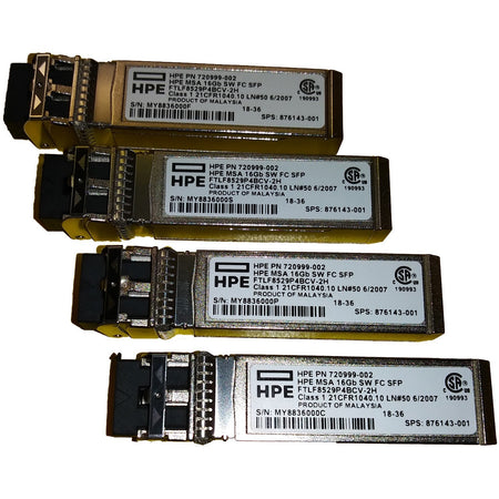 HPE MSA 16Gb Short Wave Fibre Channel SFP+ 4-pack Transceiver - C8R24B