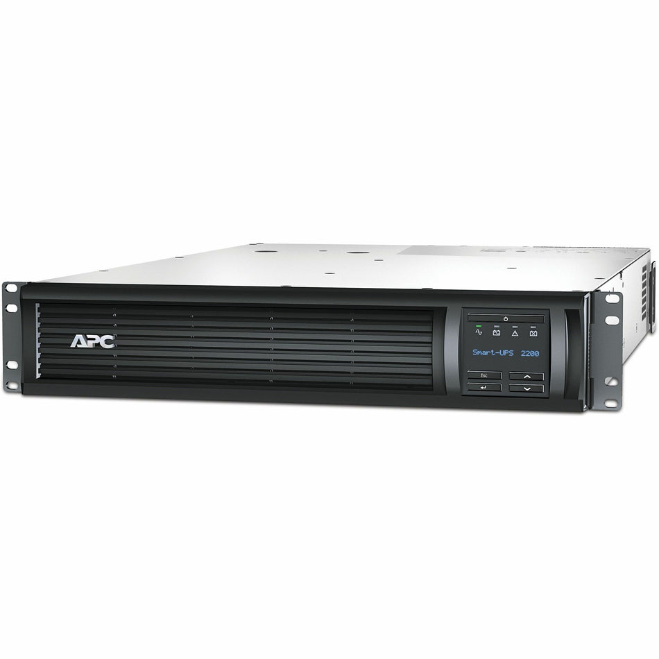 APC Smart-UPS, Line Interactive, 2200VA, Rackmount 2U, 120V, 6x NEMA 5-15R+2x NEMA 5-20R outlets, Network Card, AVR, LCD - SMT2200RM2UNC