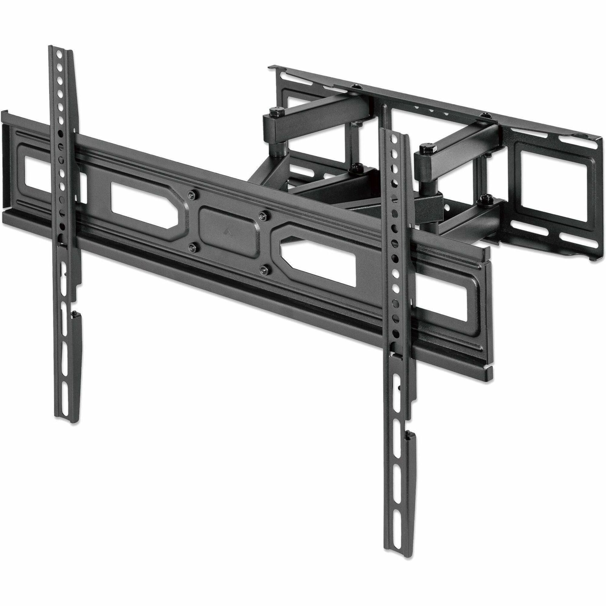Manhattan TV & Monitor Mount, Wall, Full Motion, 1 screen, Screen Sizes: 37-65" , Black, VESA 100x100 to 600x400mm, Max 40kg, LFD, Tilt & Swivel with 3 Pivots, Lifetime Warranty - 461351