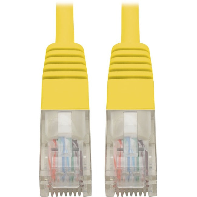 Eaton Tripp Lite Series Cat5e 350 MHz Molded (UTP) Ethernet Cable (RJ45 M/M), PoE - Yellow, 2 ft. (0.61 m) - N002-002-YW