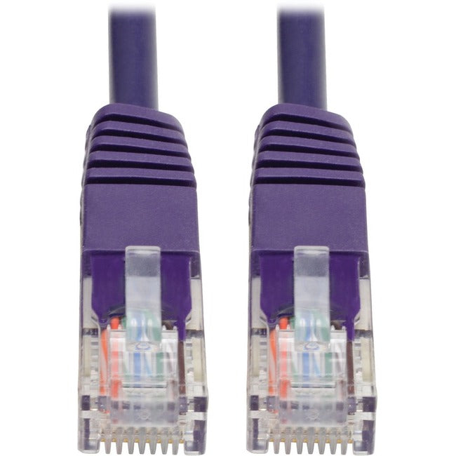Eaton Tripp Lite Series Cat5e 350 MHz Molded (UTP) Ethernet Cable (RJ45 M/M), PoE - Purple, 6 ft. (1.83 m) - N002-006-PU
