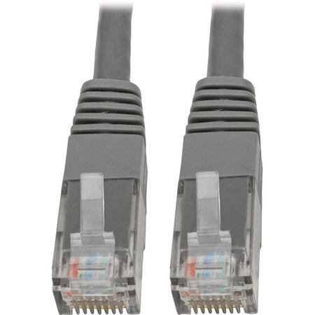 Eaton Tripp Lite Series Cat6 Gigabit Molded (UTP) Ethernet Cable (RJ45 M/M), PoE, Gray, 1 ft. (0.31 m) - N200-001-GY