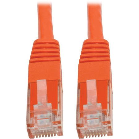 Eaton Tripp Lite Series Cat6 Gigabit Molded (UTP) Ethernet Cable (RJ45 M/M), PoE, Orange, 6 ft. (1.83 m) - N200-006-OR