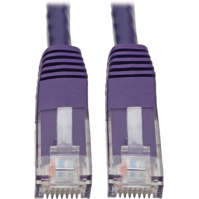 Eaton Tripp Lite Series Cat6 Gigabit Molded (UTP) Ethernet Cable (RJ45 M/M), PoE, Purple, 6 ft. (1.83 m) - N200-006-PU