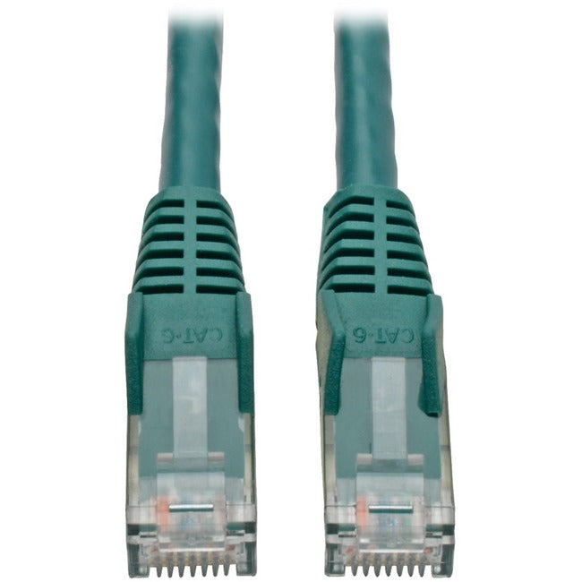 Eaton Tripp Lite Series Cat6 Gigabit Snagless Molded (UTP) Ethernet Cable (RJ45 M/M), PoE, Green, 4 ft. (1.22 m) - N201-004-GN