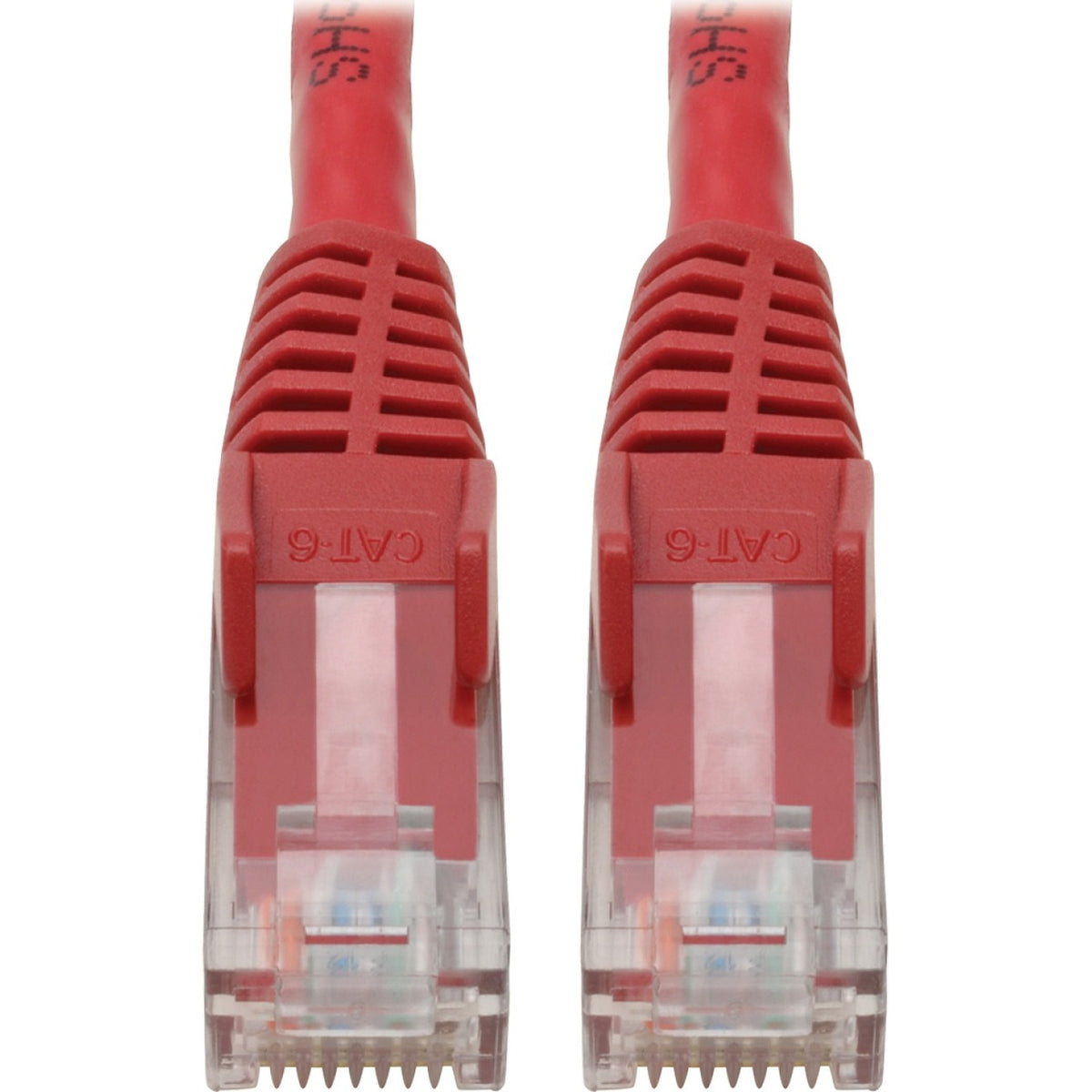 Tripp Lite by Eaton Cat6 Gigabit Snagless Molded (UTP) Ethernet Cable (RJ45 M/M) PoE Red 4 ft. (1.22 m) - N201-004-RD