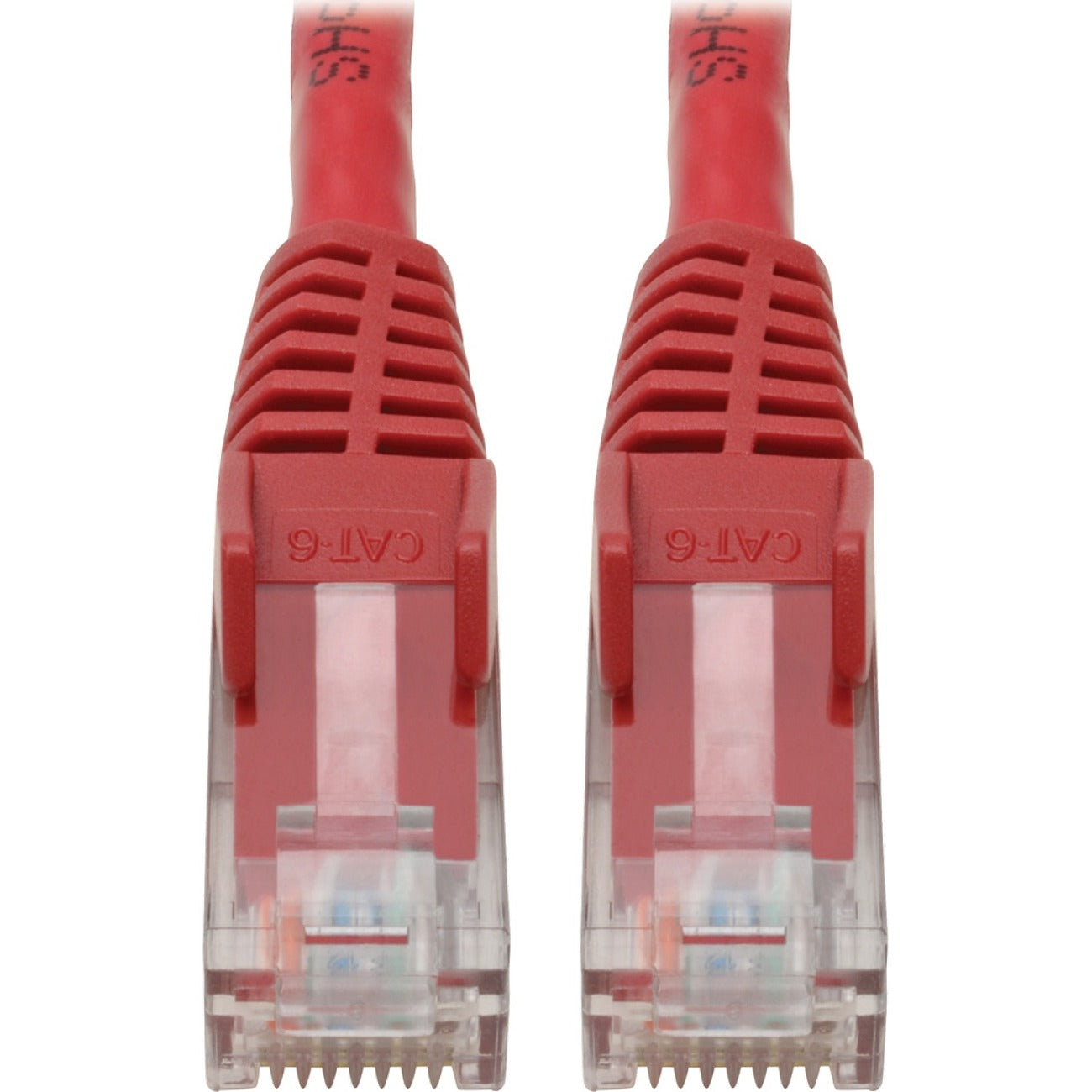 Tripp Lite by Eaton Cat6 Gigabit Snagless Molded (UTP) Ethernet Cable (RJ45 M/M) PoE Red 4 ft. (1.22 m) - N201-004-RD