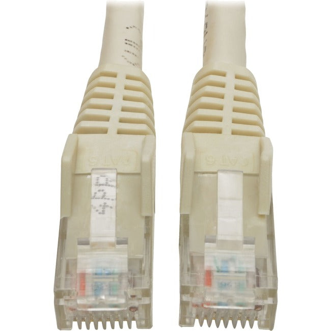 Eaton Tripp Lite Series Cat6 Gigabit Snagless Molded (UTP) Ethernet Cable (RJ45 M/M), PoE, White, 8 ft. (2.43 m) - N201-008-WH