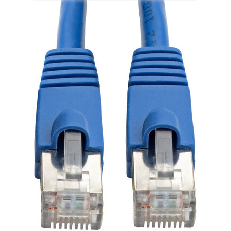 Eaton Tripp Lite Series Cat6a 10G Snagless Shielded STP Ethernet Cable (RJ45 M/M), PoE, Blue, 35 ft. (10.67 m) - N262-035-BL