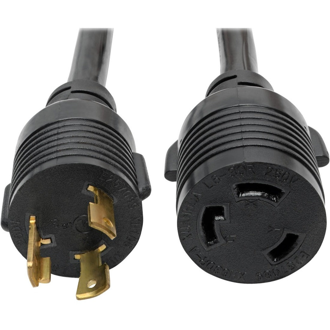 Tripp Lite by Eaton Power Extension Cord NEMA L6-30P to NEMA L6-30R - Heavy-Duty 30A 250V 10 AWG 14 ft. (4.27 m) Black - P041-014