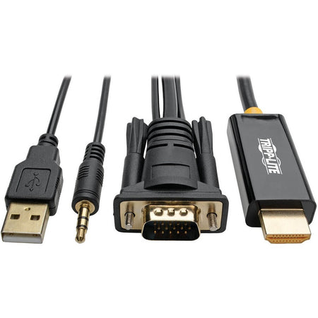 Eaton Tripp Lite Series VGA to HDMI Adapter Cable with Audio and USB Power (M/M), 1080p 60 Hz, 6 ft. (1.8 m) - P116-006-HDMI-A