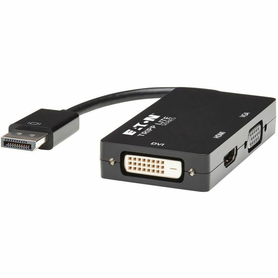 Tripp Lite by Eaton DisplayPort to VGA/DVI/HDMI All-in-One Converter Adapter - 4K 60 Hz HDMI DP 1.2 - P136-06N-HDV4K6