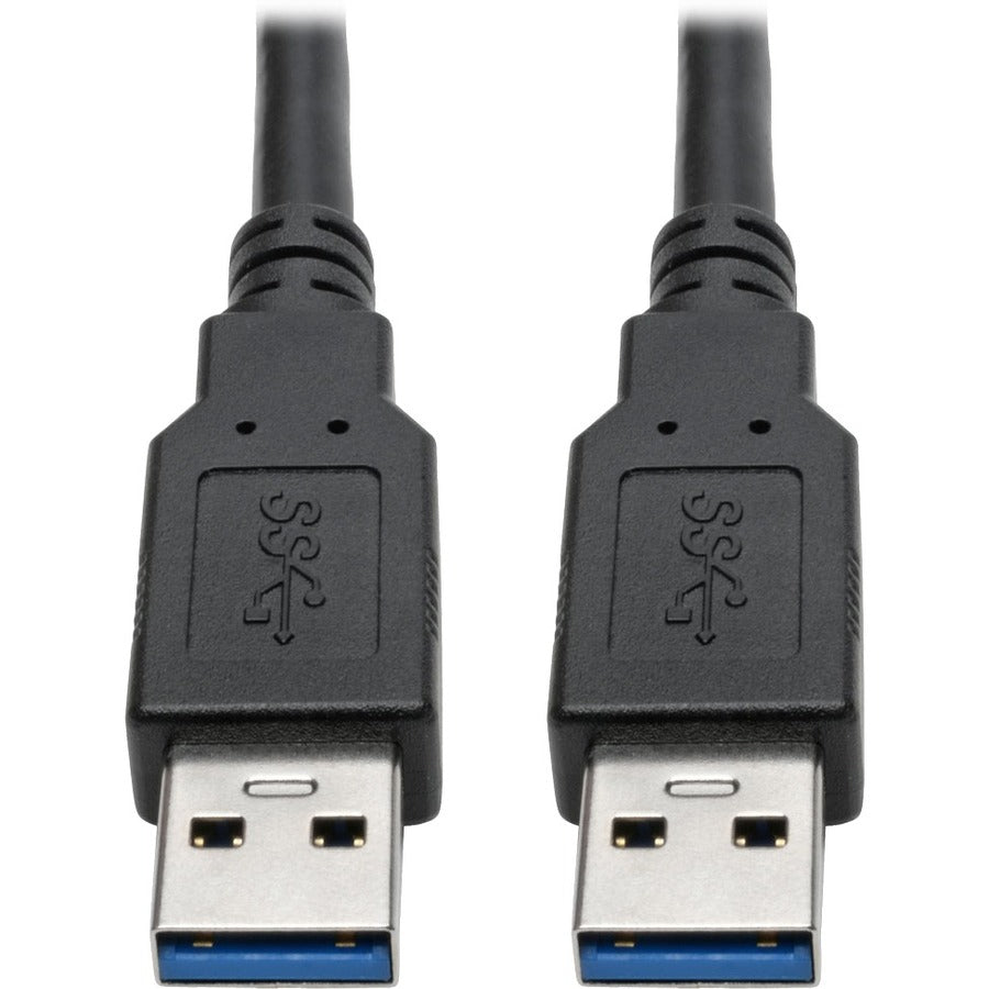 Eaton Tripp Lite Series USB 3.0 SuperSpeed A to A Cable for USB 3.0 All-in-One Keystone/Panel Mount Couplers (M/M), Black, 6 ft. (1.8 m) - U325-006