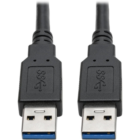Eaton Tripp Lite Series USB 3.0 SuperSpeed A to A Cable for USB 3.0 All-in-One Keystone/Panel Mount Couplers (M/M), Black, 6 ft. (1.8 m) - U325-006