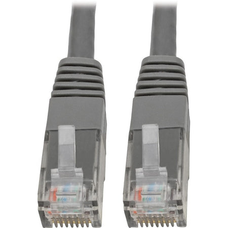 Eaton Tripp Lite Series Cat6 Gigabit Molded (UTP) Ethernet Cable (RJ45 M/M), PoE, Gray, 2 ft. (0.61 m) - N200-002-GY