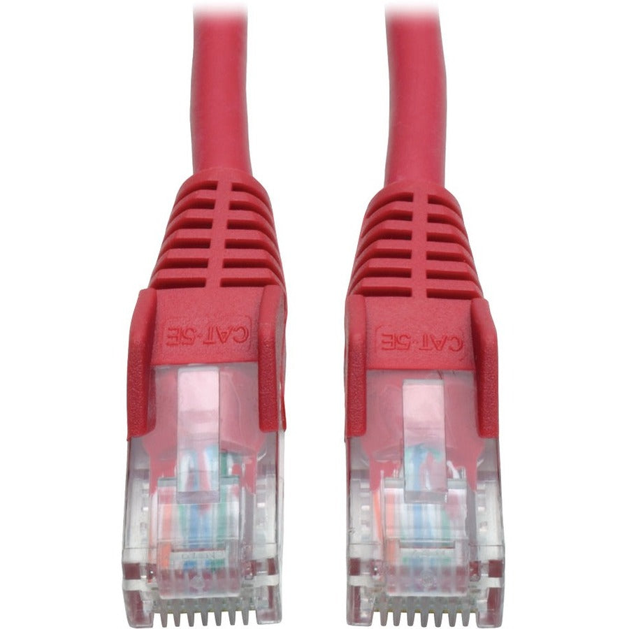 Eaton Tripp Lite Series Cat5e 350 MHz Snagless Molded (UTP) Ethernet Cable (RJ45 M/M), PoE - Red, 6 ft. (1.83 m) - N001-006-RD