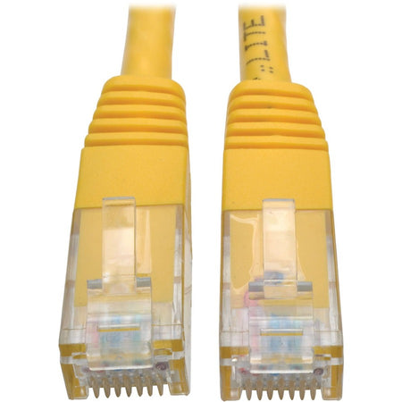 Tripp Lite by Eaton Cat6 Gigabit Molded (UTP) Ethernet Cable (RJ45 M/M) PoE Yellow 1 ft. (0.31 m) - N200-001-YW