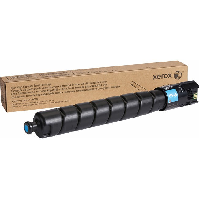 Xerox Original High Yield Laser Toner Cartridge - Cyan - 1 Each - 106R04074