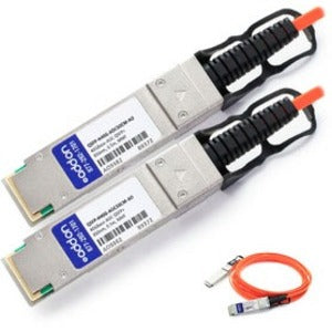 AddOn Cisco Compatible TAA Compliant 40GBase-AOC QSFP+ to QSFP+ Direct Attach Cable (850nm, MMF, 0.5m) - QSFP-H40G-AOC50CM-AO