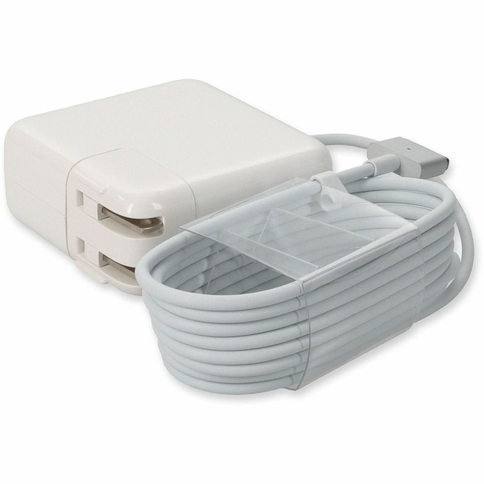 AddOn Apple Computer A1465 Compatible 45W 14.85V at 3.05A Black MagSafe 2 Laptop Power Adapter and Cable - A1465-AA