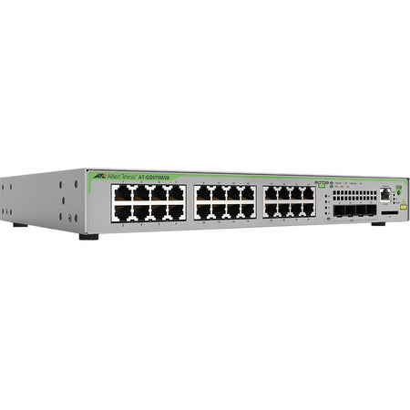 Allied Telesis L3 Switch with 24 x 10/100/1000T Ports and 4 x 100/1000X SFP Ports - AT-GS970M/28-10