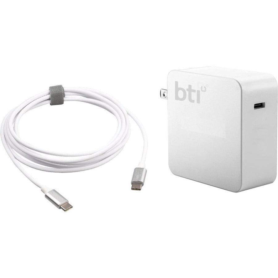 BTI MNF72LL/A-BTI 60W TYPE-C AC DAPTER MNF72LL/A, 40AK0065WW MACBOOK PRO 13-INCH 2017 2 THUNDERBOLT, MLH12LL/A, MNQF2LL/A, MPXQ2LL/A, MPXV2LL/A, MLL42LL/A, MNQG2LL/A, MPXR2LL/A, MPXW2LL/A, MLUQ2LL/A, MPDK2LL/A, MPXT2LL/A, MPXX2LL/A, MLVP2LL/A, MPDL2LL/A, MPXU2LL/A, MPXY2LL/A - MNF72LL/A-BTI