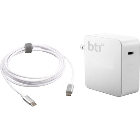 BTI MNF72LL/A-BTI 60W TYPE-C AC DAPTER MNF72LL/A, 40AK0065WW MACBOOK PRO 13-INCH 2017 2 THUNDERBOLT, MLH12LL/A, MNQF2LL/A, MPXQ2LL/A, MPXV2LL/A, MLL42LL/A, MNQG2LL/A, MPXR2LL/A, MPXW2LL/A, MLUQ2LL/A, MPDK2LL/A, MPXT2LL/A, MPXX2LL/A, MLVP2LL/A, MPDL2LL/A, MPXU2LL/A, MPXY2LL/A - MNF72LL/A-BTI