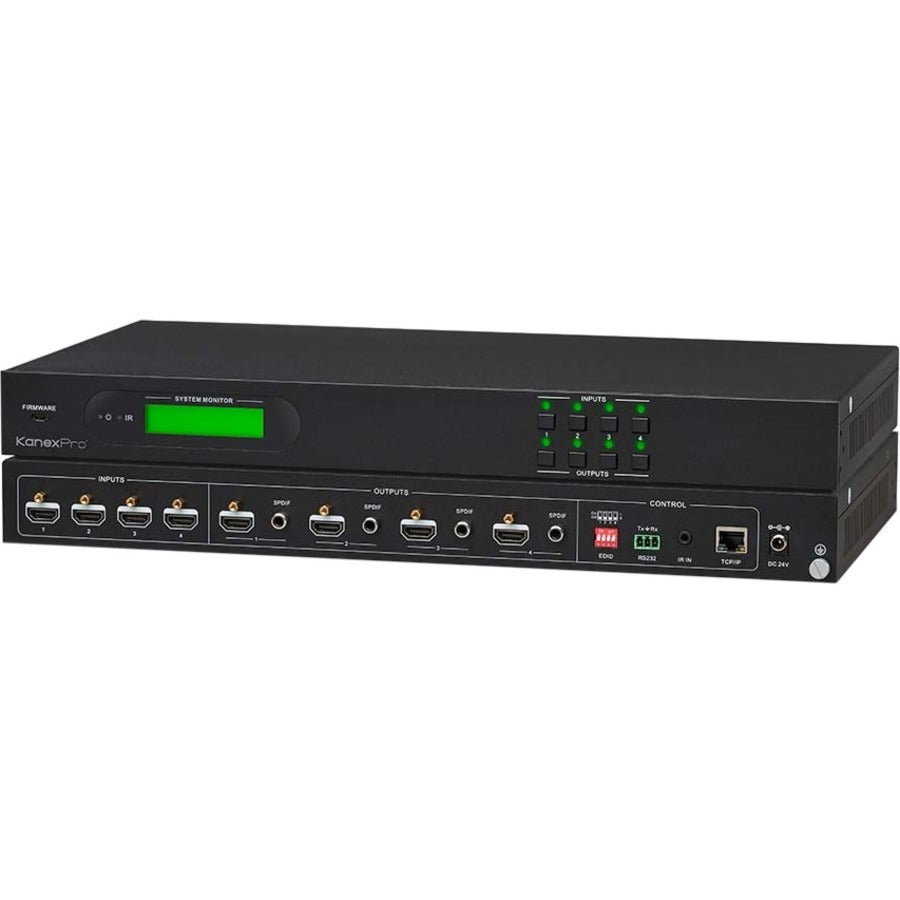 KanexPro Ultra-Fast 4x4 HDMI 2.0 Matrix Switcher with 4K/60Hz - HDMX44-18G