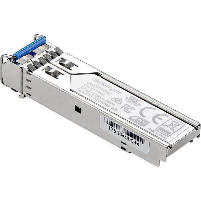 StarTech.com MSA Uncoded SFP Module - 1000BASE-EX - 1GE Gigabit Ethernet SFP 1GbE Single Mode Fiber (SMF) Optic Transceiver - 40km DDM - SFP1000EXST