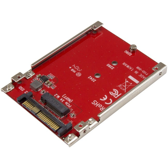 StarTech.com M.2 to U.2 Adapter - M.2 Drive to U.2 (SFF-8639) Host Adapter for M.2 PCIe NVMe SSDs - M.2 Drive Adapter - M.2 PCIe SSD Adapter - U2M2E125