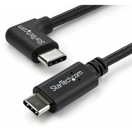 StarTech.com 1m 3 ft Right Angle USB-C Cable M/M - USB 2.0 - USB Type C Cable - 90 degree USB-C Cable - USB C to USB C Cable - USB-C Charge Cable - USB2CC1MR