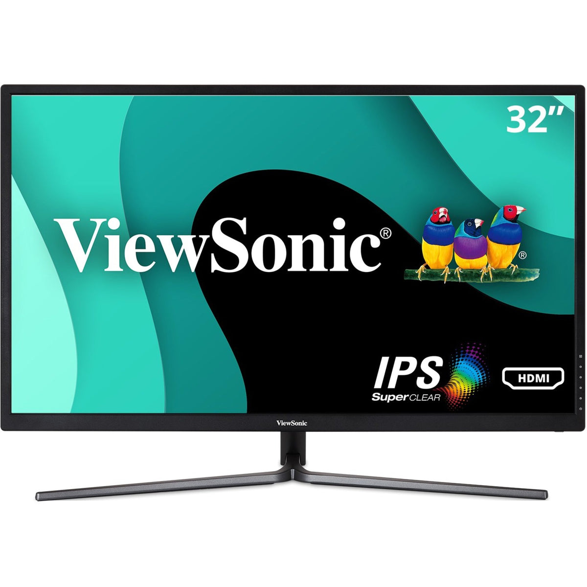 ViewSonic VX3211-2K-MHD 32 Inch IPS WQHD 1440p Monitor with 99% sRGB Color Coverage HDMI VGA and DisplayPort - VX3211-2K-MHD