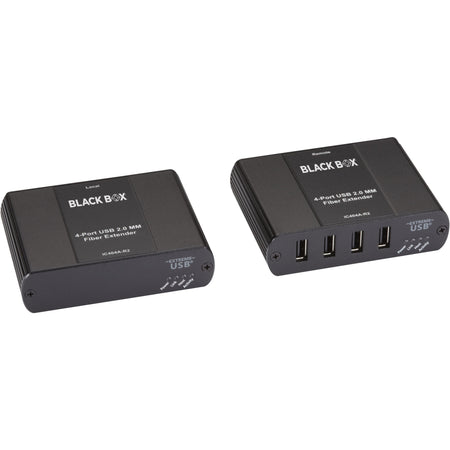 Black Box USB 2.0 Extender - Multimode Fiber, 4-Port - IC404A-R2