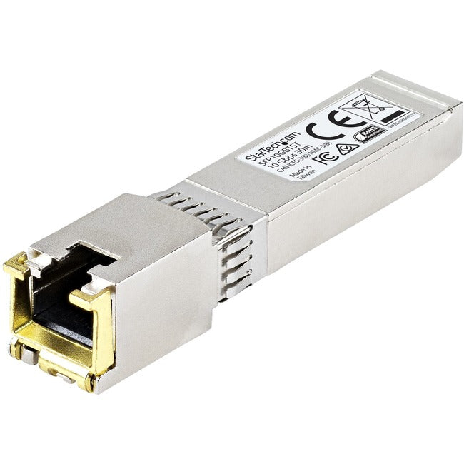 StarTech.com MSA Uncoded SFP+ Module - 10GBASE-T - 10GE Gigabit Ethernet SFP+ SFP to RJ45 Cat6/Cat5e Transceiver Module - 30m - SFP10GBTST